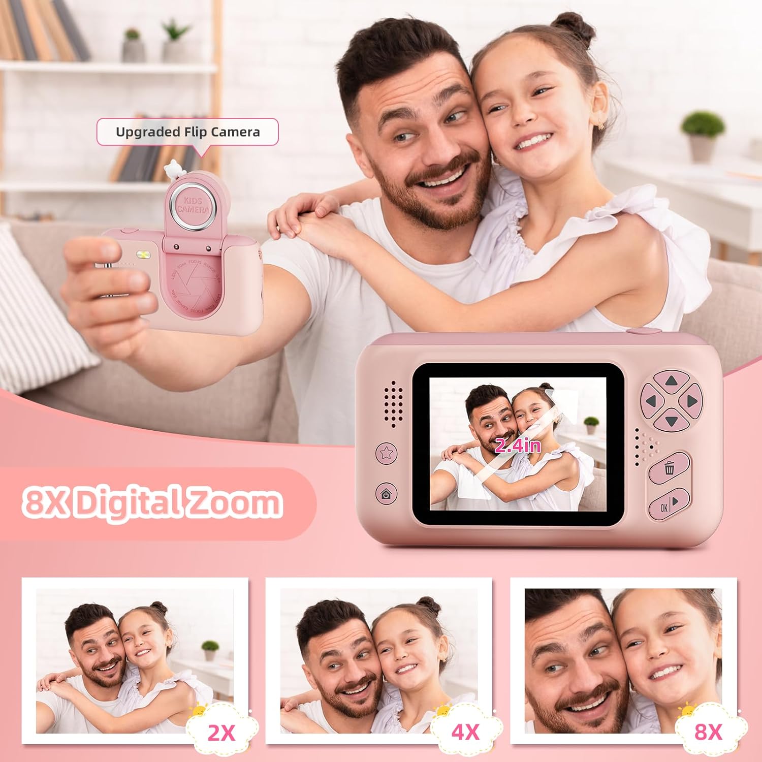 Upgrade Kids Selfie Camera,Chritmas Birthday Gift