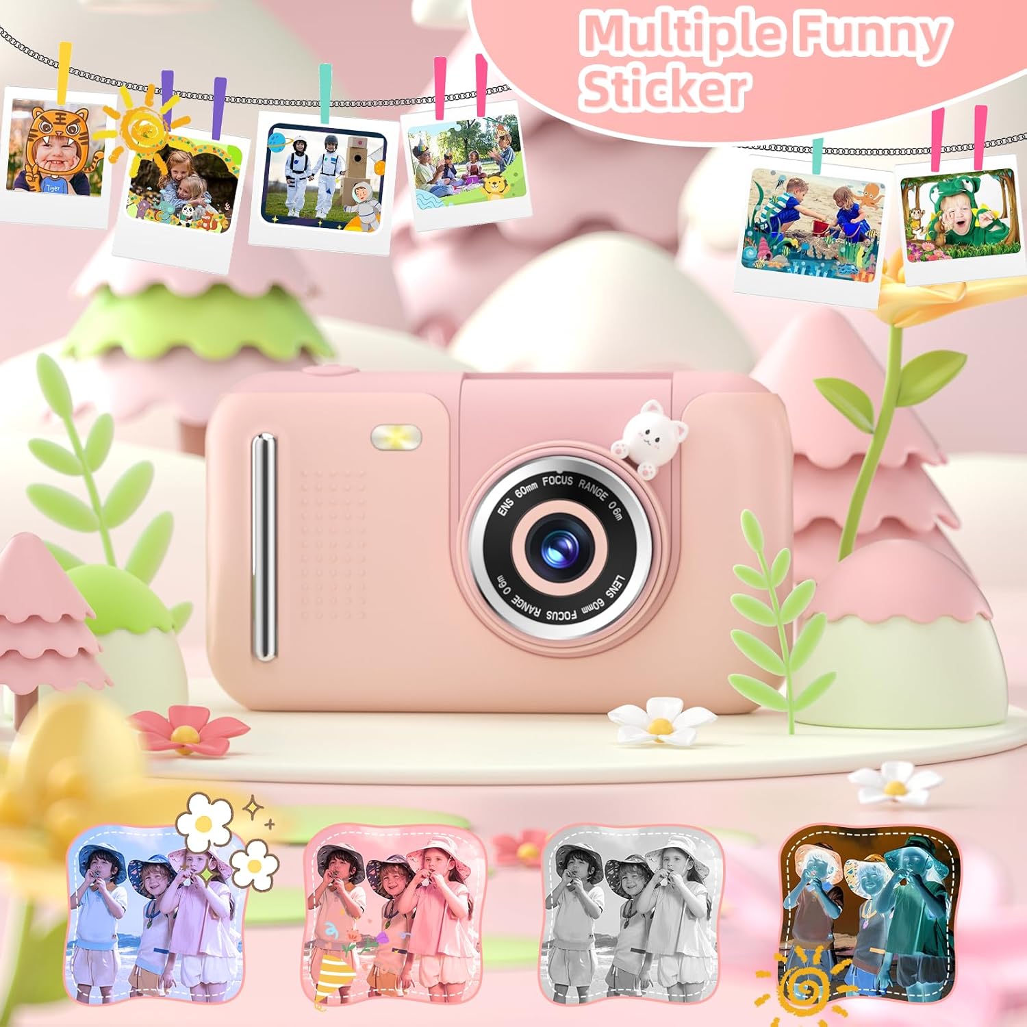 Upgrade Kids Selfie Camera,Chritmas Birthday Gift